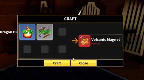 Blox Fruits Volcanic Magnet Crafting Guide How To Get Blaze Embers