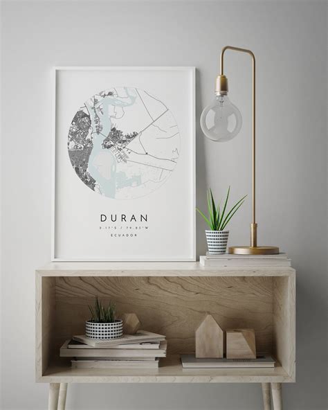 Duran Map Duran Ecuador City Map Home Town Map Duran | Etsy