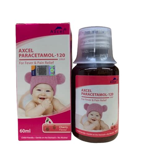 AXCEL PARACETAMOL 120MG/5ML SYRUP 60ML (CHERRY) - sabahcarepharma