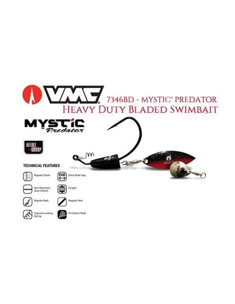 Vmc Bd Mystic Predator Heavy Duty Bladed Swimbait Piece