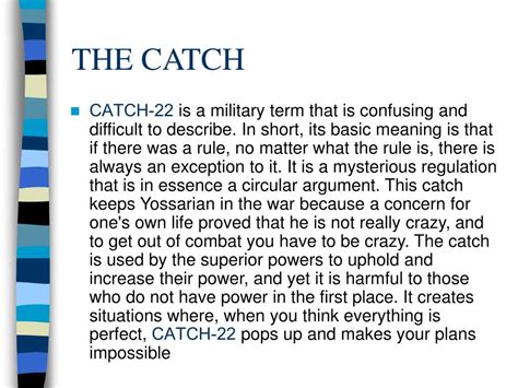 Ppt Catch 22 Joseph Heller Powerpoint Presentation Free Download