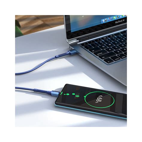 قیمت و خرید کابل تبدیل Usb به Usb C هوکو مدل X71 Anti Bending طول 1 متر