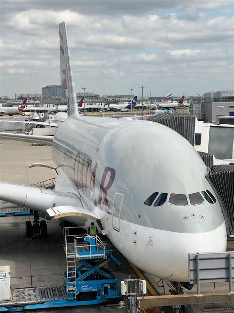 Qatar Airways Airbus A Qr London To Doha R Aviation