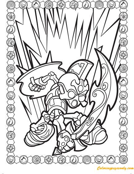 Skylanders Color Alive Coloring Page Free Printable Coloring Pages