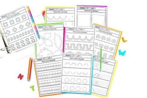 Pencil Control Workbook The Crafty Classroom