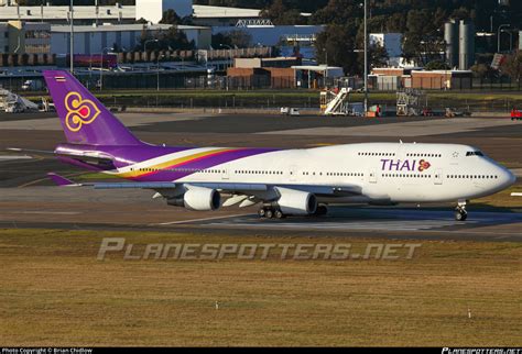 HS TGP Thai Airways Boeing 747 4D7 Photo By Brian Chidlow ID 509907