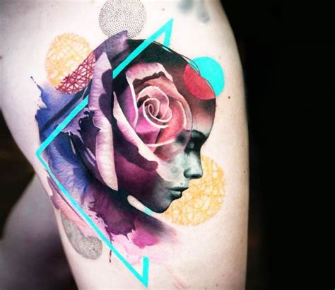 Girl With Rose Tattoo By Chris Rigoni Post 21340 Tatuajes