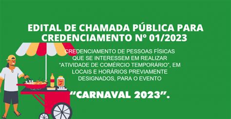 Edital De Chamada PÚblica Para Credenciamento Nº 01 2023