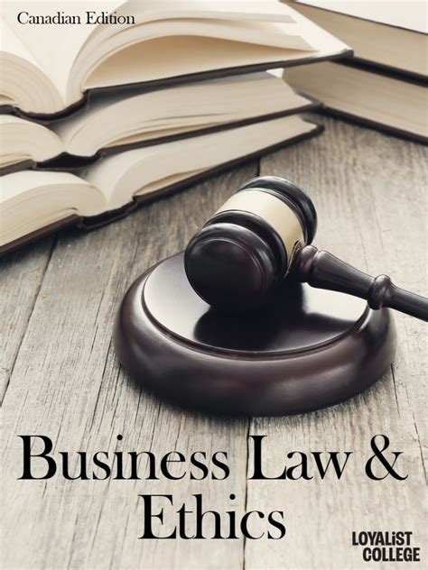 Business Law And Ethics Canadian Edition Simple Book Publishing