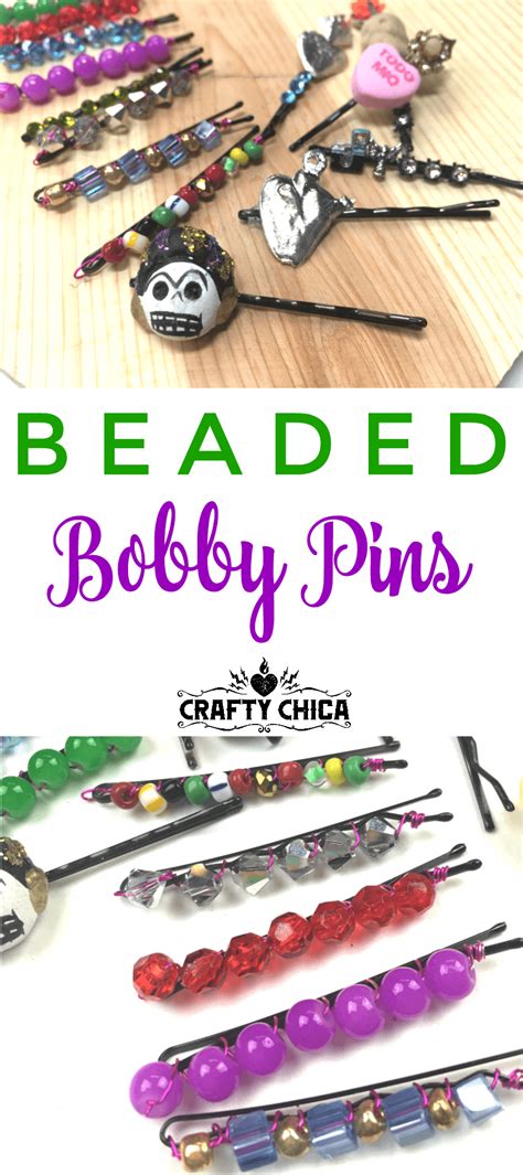 Beaded Bobby Pins - Crafty Chica