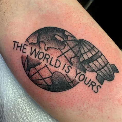 The World Is Yours Tattoo Design