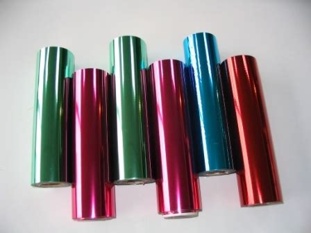 Polyester Film Colored Hot Stamping Foil Size 25inch X 120mtr At Rs