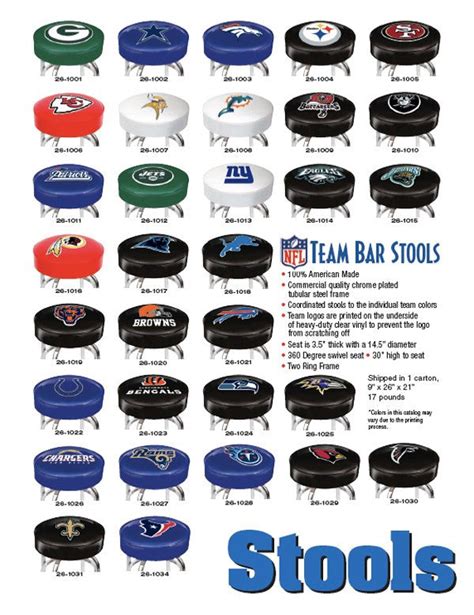 NFL Team Bar Stool – Chesapeake Billiards