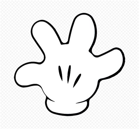 Mickey Mouse Minnie Mouse Open Hand Gesture PNG Citypng