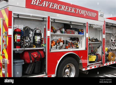 Firetruck Equipment Hi Res Stock Photography And Images Alamy