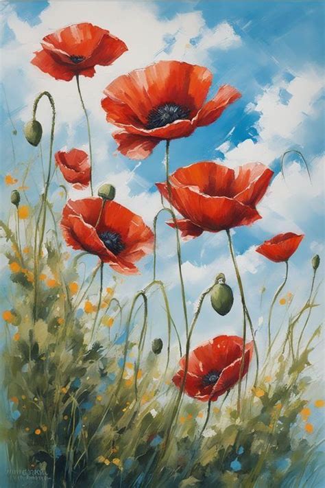 Pin By Marleen Meintjes On Art Poppies Verf Selfmaak In 2024 Poppy