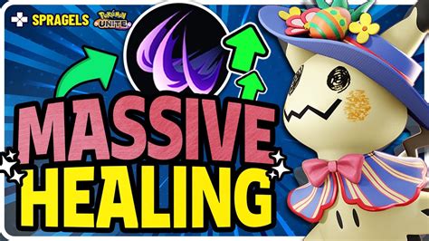 New Buffed Mimikyu Healing Is Great Pokemon Unite Youtube