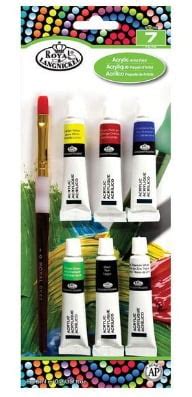 Kit De Tinta Acrilica Royal Langnickel Tubos Rtn Casa Da