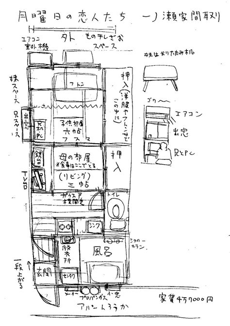 「なかなかいい間取りが出来た。まあ実際どの程度作中で役に立つかは分からんが、たまにはこういう遊びもいいだろう。 」雨山電信新単行本発売中の漫画