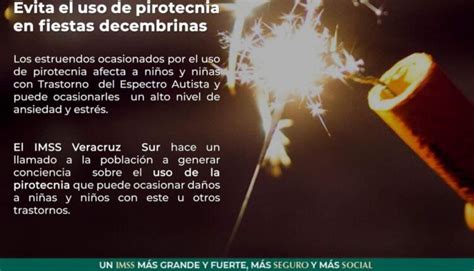 Exhorta IMSS Veracruz Sur A Evitar Uso De Pirotecnia Veracruz Noticias