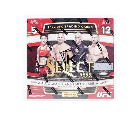 Panini Select Ufc Hobby Box Karti K Rna