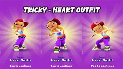 Characters Tricky Heart Outfit Subway Surfers Youtube