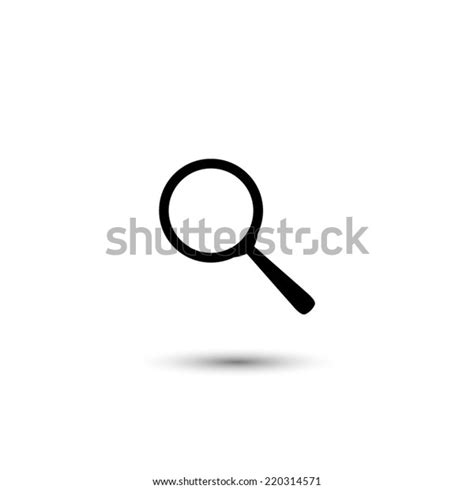 Search Icon Black Vector Illustration Stock Vector (Royalty Free ...