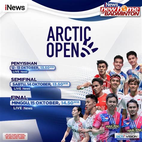 Pebulu Tangkis Terbaik Indonesia Siap Tampil Di Arctic Open Live