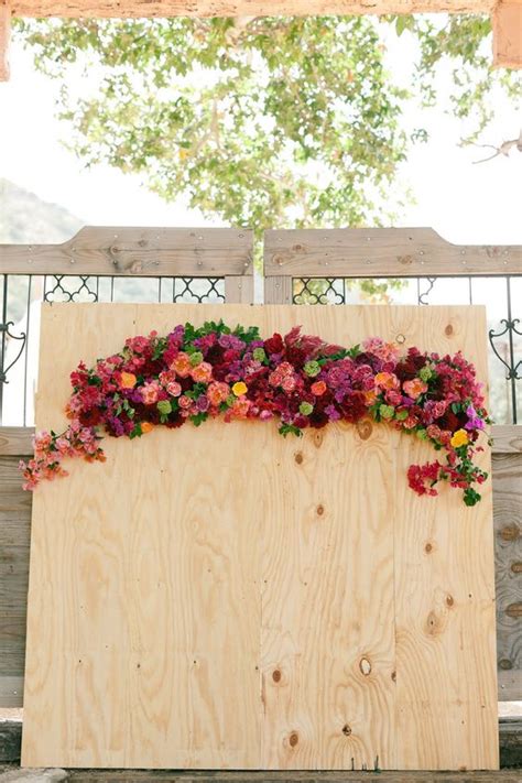 48 Ideias Criativas De Backdrops E Painéis Com Flores Para O Casamento