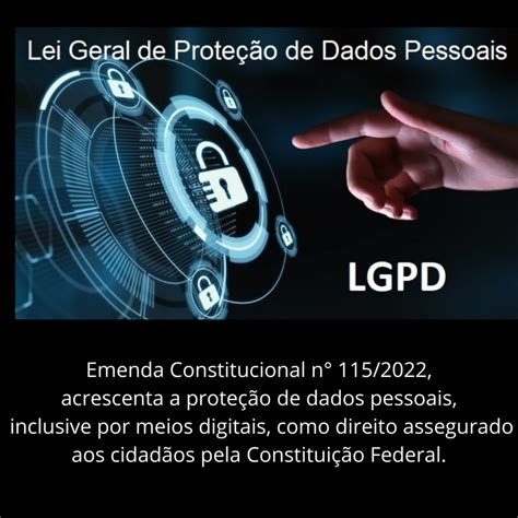 LGPD Emenda Constitucional N 115 2022 Rocha Consulte