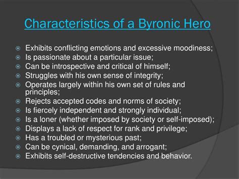 PPT - Gatsby: the Byronic Hero PowerPoint Presentation - ID:3633519