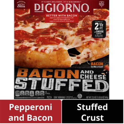 DiGiorno Better With Bacon Frozen Pizza on a Bacon and Cheese Stuffed ...