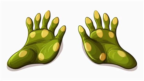 Frog Paw Print Vector Illustration Premium Ai Generated Vector