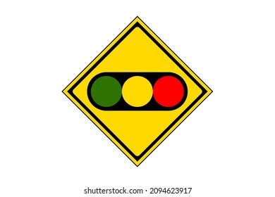 Illustration Road Sign Representing Traffic Light Stock Illustration ...