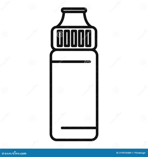 Outline Vector Of Plastic Water Bottle Stock Vector Illustration Of Vector Friendly 319970489