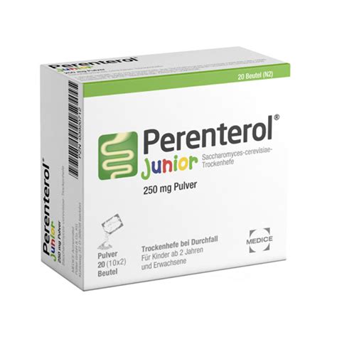 PERENTEROL Junior 250 Mg Pulver Btl 20 St Medipolis Intensivshop