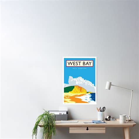 West Bay Dorset Poster For Sale By Peely20 Redbubble