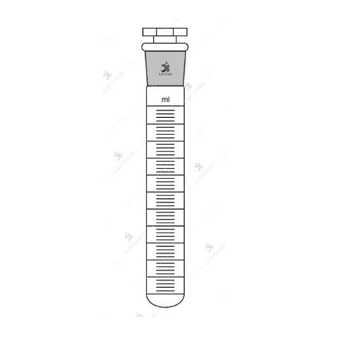 Labsmith Clear And Amber Borosilicate Test Tubes Graduated With