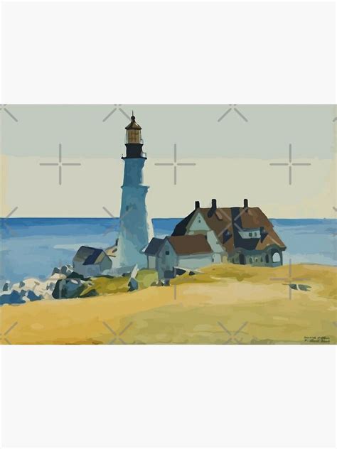 "Edward Hopper Lighthouse and buildings , artwork by Edward Hopper ...