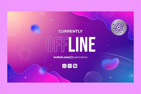 Free Vector Gradient Electronic Music Twitch Background