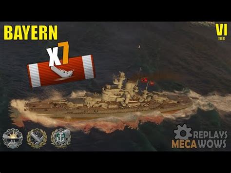 Bayern Kills K Damage World Of Warships Gameplay Youtube