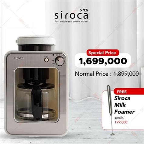 Jual SIROCA FULLY AUTOMATIC COFFEE MAKER WHITE NON COD DFED546CE