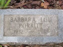 Barbara Lou Porritt 1932 1945 Find A Grave Gedenkplek