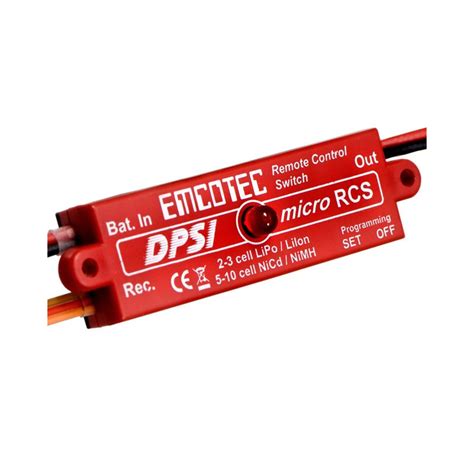 Dpsi Micro Rcs De Emcotec Interrupteur Radiocommand