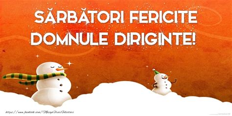 Felicitari de Craciun pentru Diriginte Sărbători Fericite domnule