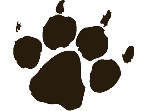 Brown Paw Print Clipart Best