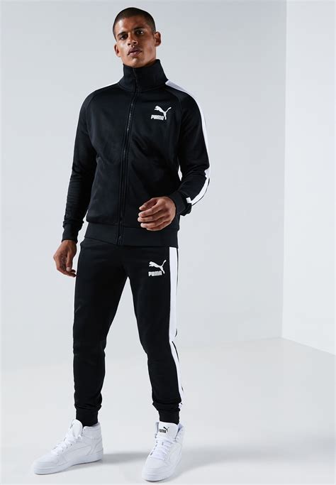 Buy Puma Black Iconic T Track Pants For Men In Mena Worldwide