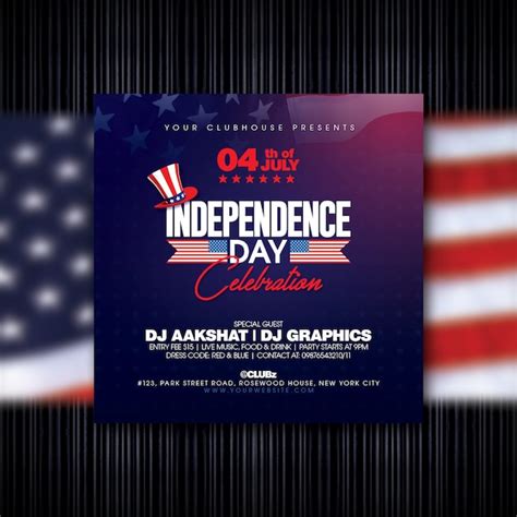 Premium Psd Independence Day Flyer