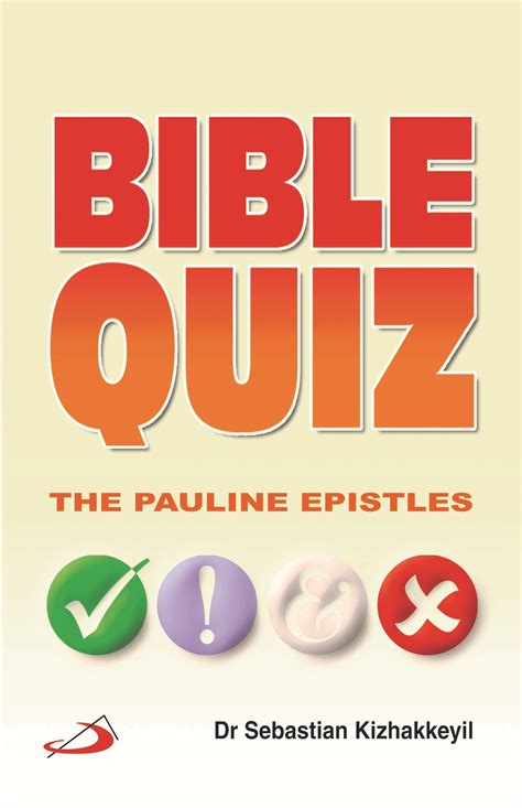 Bible Quiz The Pauline Epistles St Pauls Book Centre