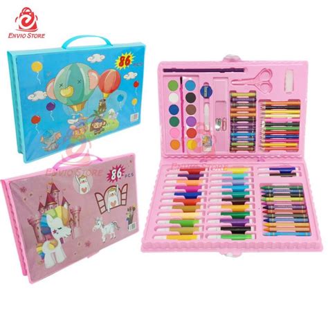 Jual Coloring Set 86in1 Alat Menggambar And Mewarnai Pensil Warna